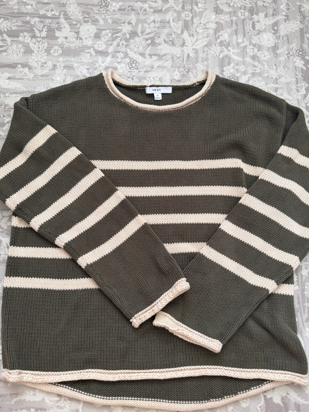 Next Sweater | Rolled Neck Striped Sweater Size M